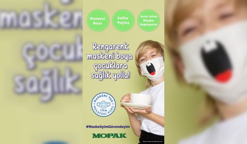 MOPAK okullara maske bağışı için proje başlattı 