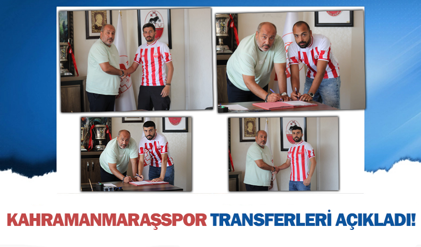 Kahramanmaraşspor'un yeni transferleri imzayı attı!