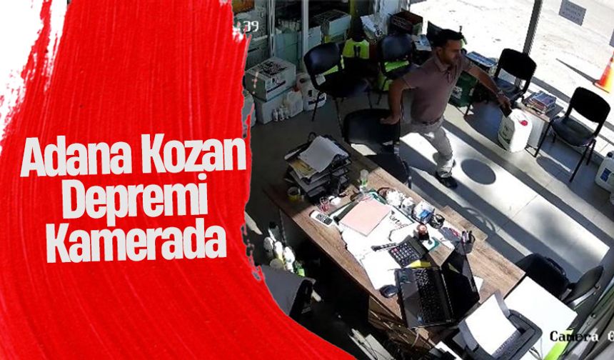 Adana Kozan depremi kamerada!