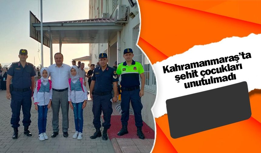 Kahramanmaraş’ta şehit çocukları unutulmadı 