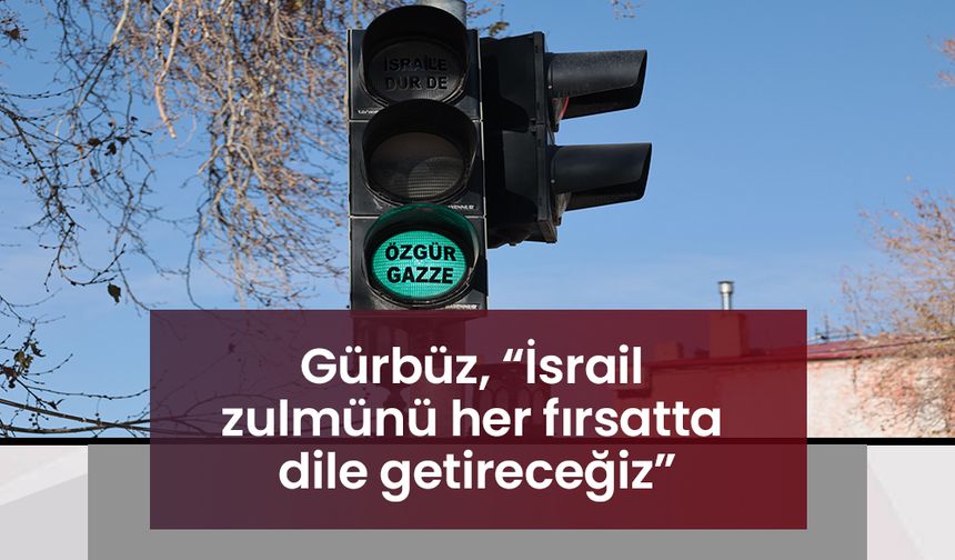 Gürbüz, “İsrail zulmünü her fırsatta dile getireceğiz”