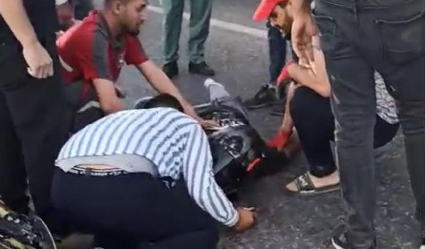 Kahramanmaraş’ta motosiklet kazası kamerada