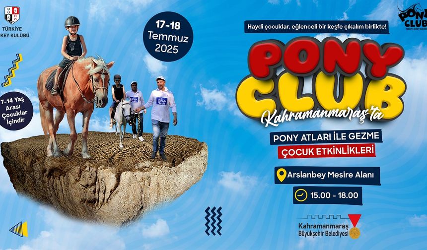 Büyükşehir’den Çocuklara Yaz Tatili Sürprizi; Pony’lerle Dolu İki Gün!