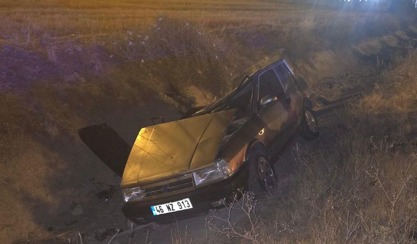 Kahramanmaraş’ta otomobil takla attı: 2 yaralı