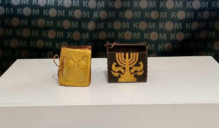 Kahramanmaraş’ta tarihi Tevrat Kitabı ele geçirildi