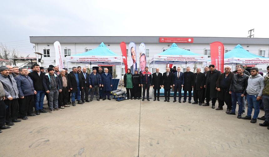 Kahramanmaraş’ta 523 çiftçiye iş makinesi ve ekipman desteği