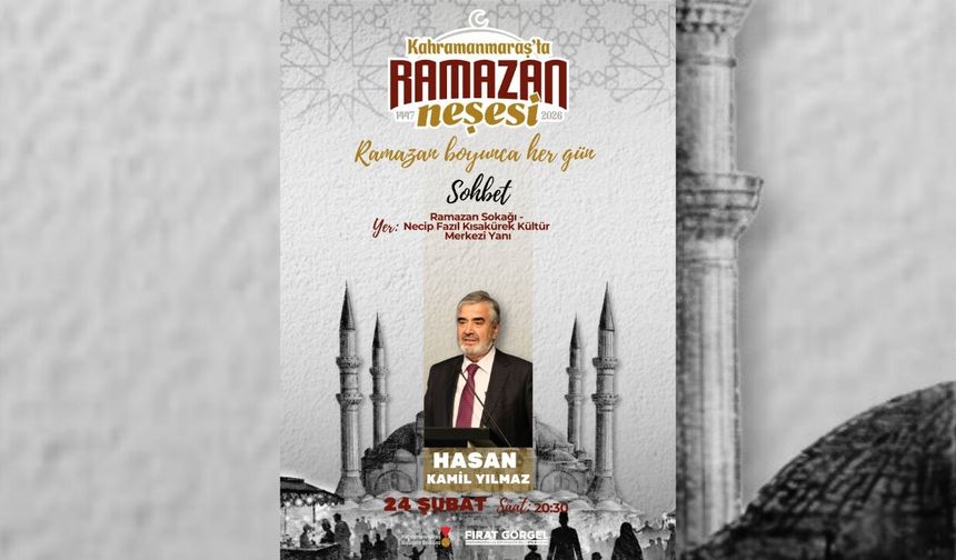 Kahramanmaraş’ta Ramazan’a anlam katan söyleşi programı