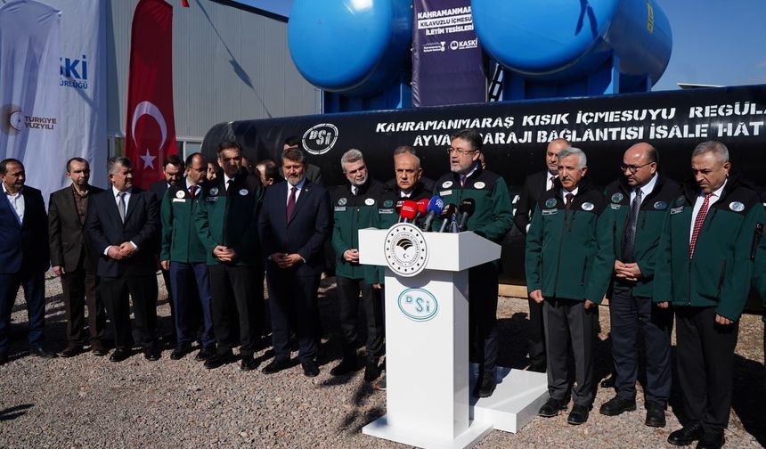 Bakan Yumaklı: Kahramanmaraş’ın içme suyu sorunu Kısık Projesi ile çözülecek