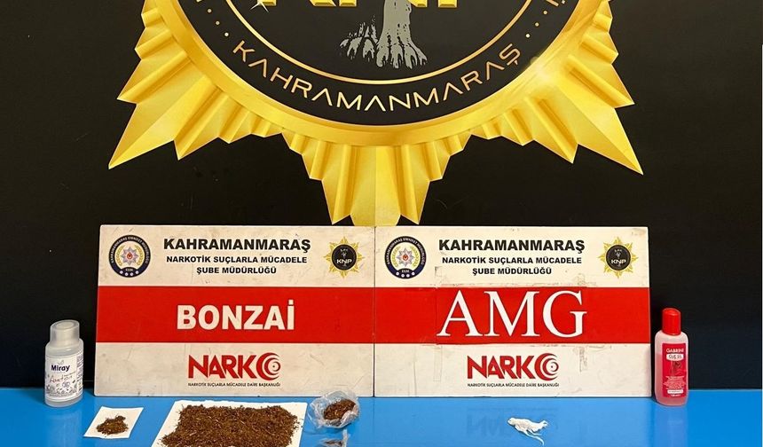 Kahramanmaraş’ta narkotik operasyonunda 2 tutuklama