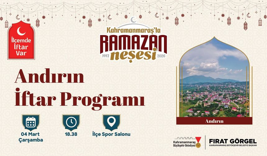 Büyükşehir’in gönül sofrası 4 Mart’ta Andırın’da kurulacak