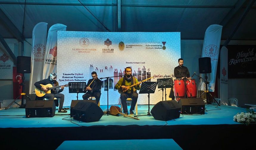 Kahramanmaraş’ta Ramazan Sokağı’nda Türk halk müziği rüzgârı esti