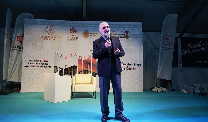 Emin Ay Kahramanmaraş’ta Ramazan’ın anlamını anlattı