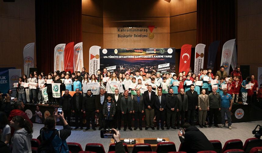 Kahramanmaraş Oryantiring U14 Türkiye Şampiyonasına ev sahipliği yaptı
