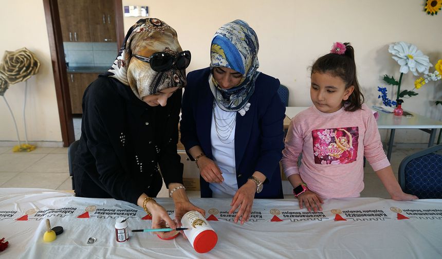 Kahramanmaraş’ta minik eller Ramazan kandili tasarladı