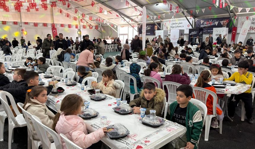 Kahramanmaraş’ta en tatlı iftar sofrası kuruldu