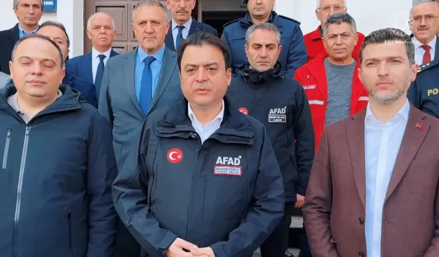 Tokat Valisi Köklü: Deprem sonrası endişe edilecek bir durum yok