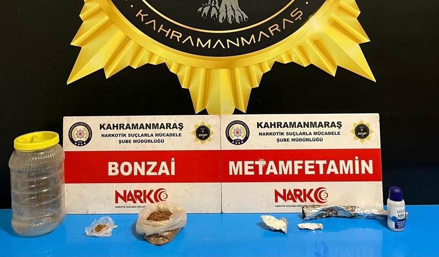 Kahramanmaraş’ta narkotik operasyonu: uyuşturucu maddeler ele geçirildi