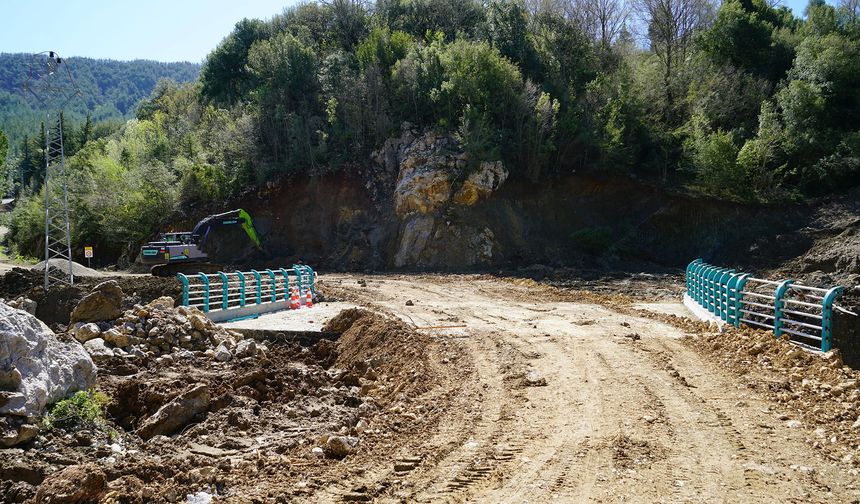 Andırın kırsalında ulaşıma güç katacak yeni köprü