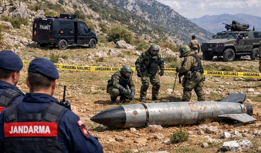 Kahramanmaraş Nurhak’ta dağlık alanda füze bulundu!