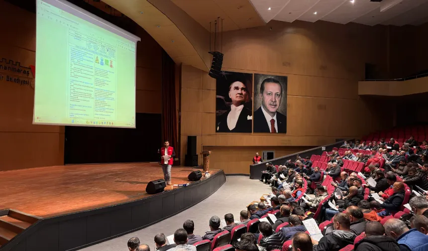 Kahramanmaraş’ta saha personeline iş güvenliği eğitimi