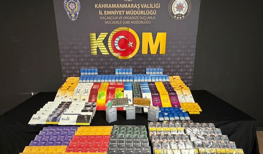 Kahramanmaraş’ta kaçakçılık operasyonu! Binlerce kaçak ürün ele geçirildi