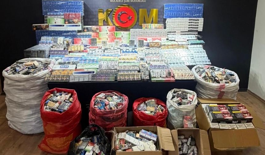 Kahramanmaraş'ta kaçakçılara şok! Üç adrese baskın yapıldı.