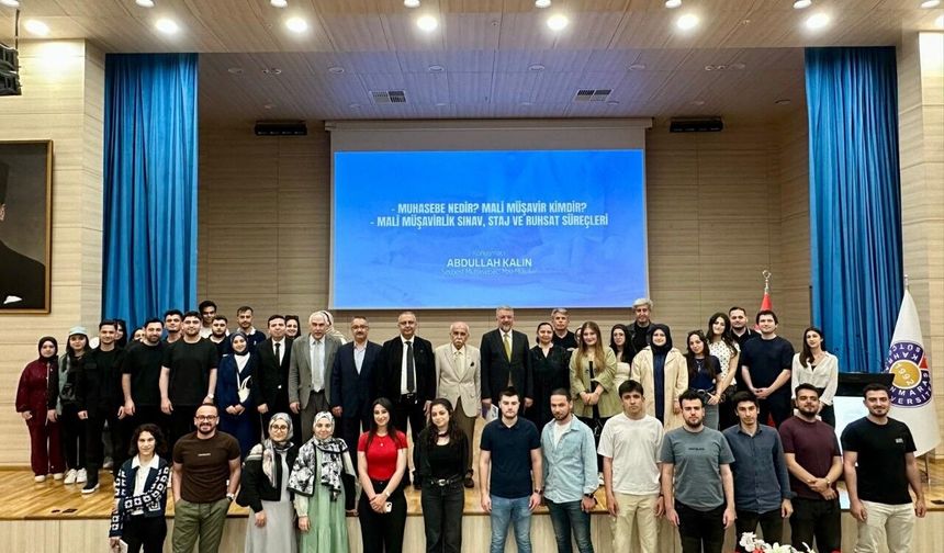 KSÜ’de Mali Müşavirlik mesleği öğrencilerle buluştu