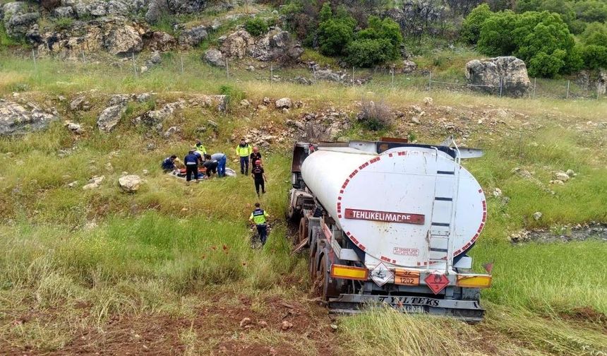 Kahramanmaraş Narlı otobanında petrol tankeri kazası