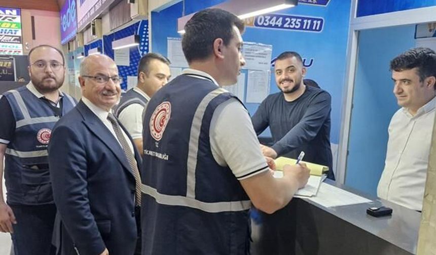 Kahramanmaraş’ta bayram öncesi terminalde sıkı denetim