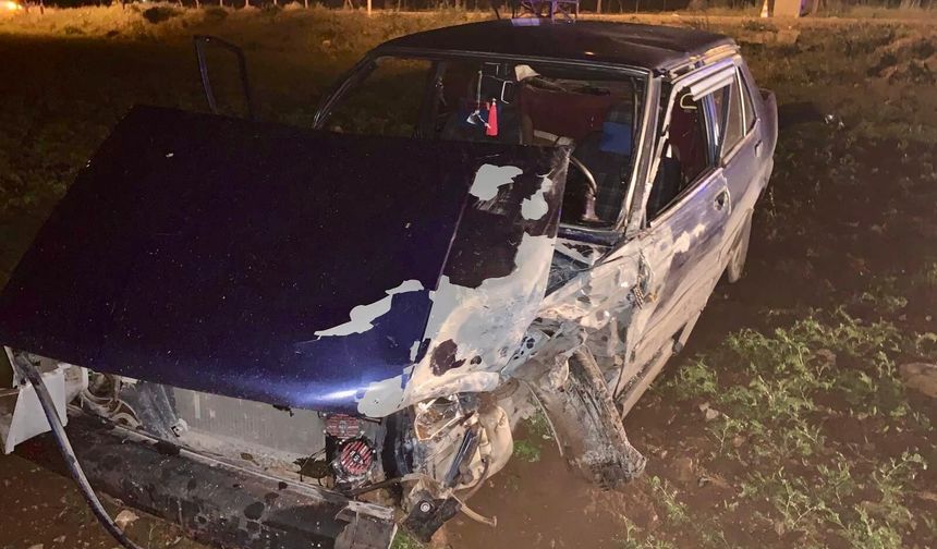 Kahramanmaraş’ta iki otomobil çarpıştı: 1 yaralı