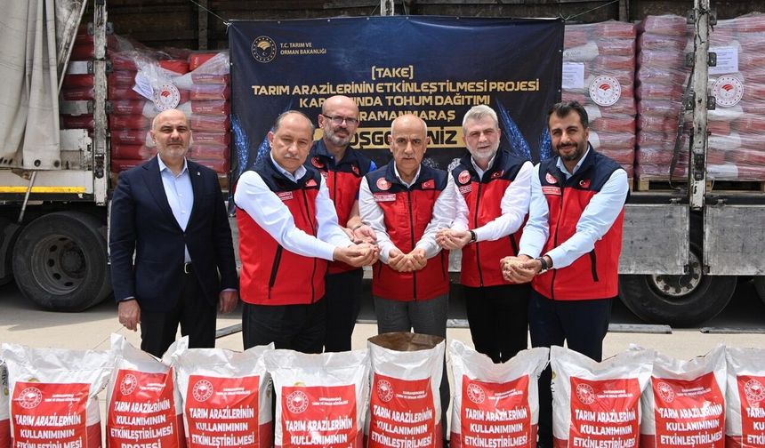 Kahramanmaraşlı çiftçiye "can suyu": 47 ton yerli soya tohumu dağıtıldı