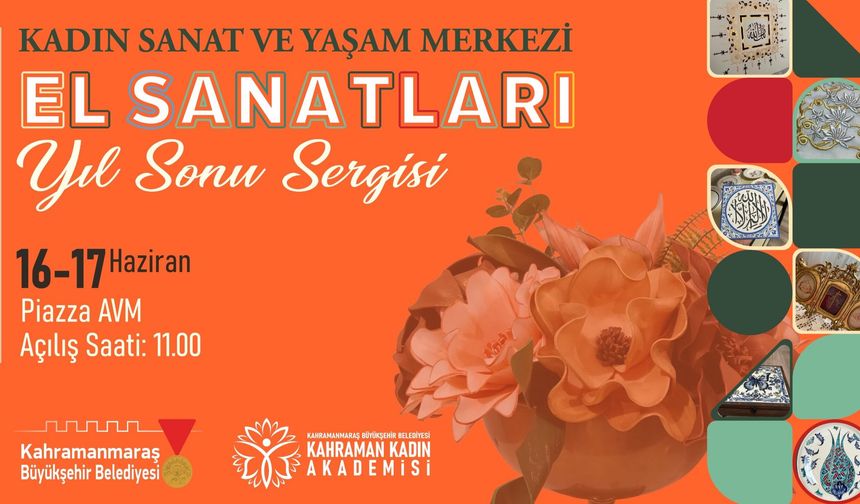 Kahramanmaraş'ta kadın atölyelerinin el emeği eserleri görücüye çıkıyor