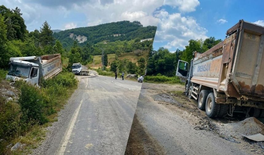 Kahramanmaraş’ta iki kamyon çarpıştı 2 yaralı