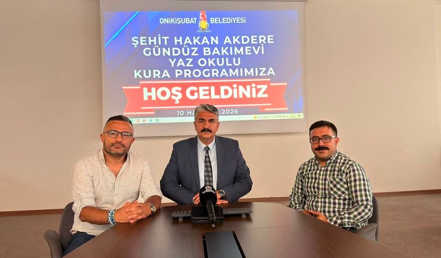 Onikişubat'ta Minik Kalpler Yaz Okulu için kura çekimi heyecanı başladı!