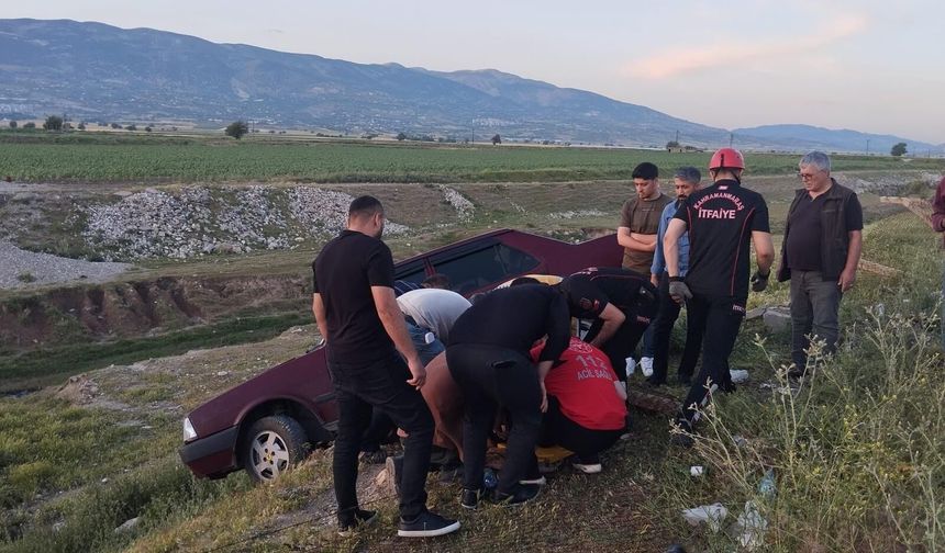 Kahramanmaraş Dulkadiroğlu’nda yürekleri ağza getiren trafik kazası