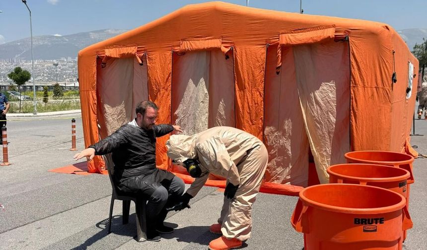 Kahramanmaraş Devlet Hastanesi’nde nefes kesen KBRN tatbikatı
