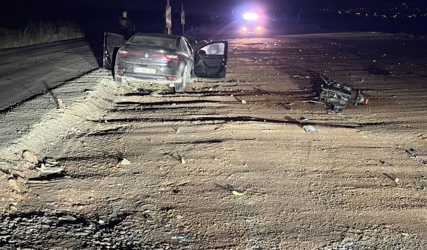 Elbistan'da motosiklet kazası 24 yaşındaki genç hayatını kaybetti