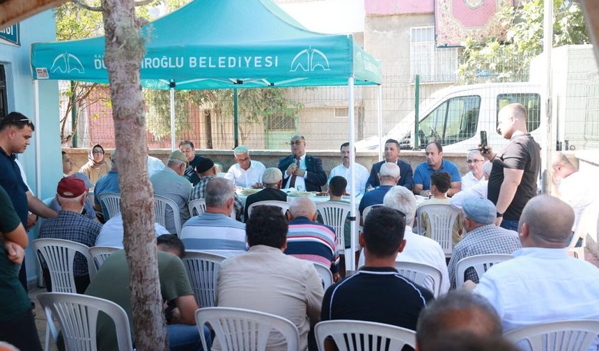 Başkan Akpınar 98. mahalle toplantısını Şeyh Şamil’de yaptı