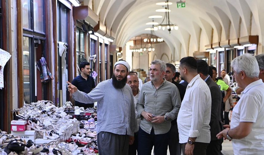 Başkan Fırat Görgel'den Kapalı Çarşı esnafına ziyareti