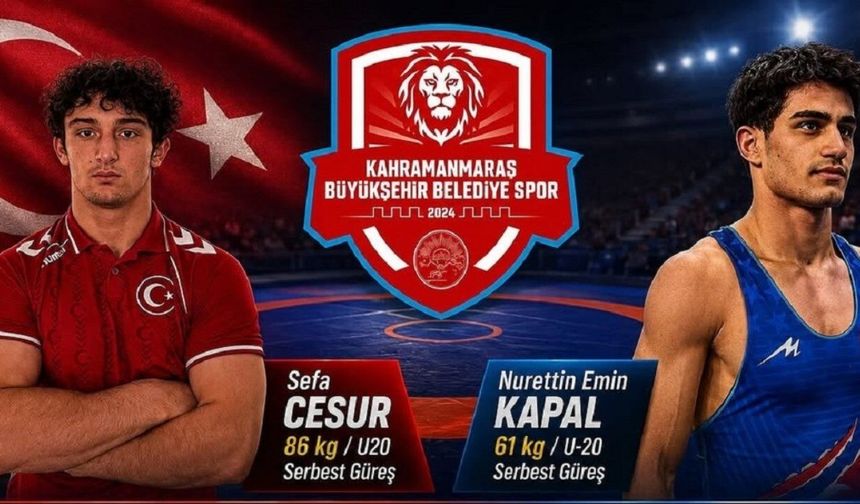 Kahramanmaraşlı güreşçiler Avrupa Şampiyonası'nda madalya için mindere çıkıyor!