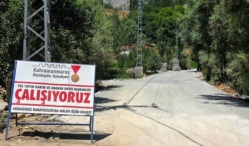 Kahramanmaraş'ta kırsal yollara 4 milyon TL'lik modernizasyon yatırımı