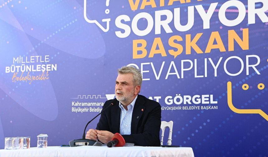 Başkan Görgel, Kahramanmaraş için 20 Milyar TL'lik altyapı ve sosyal yatırımları duyurdu