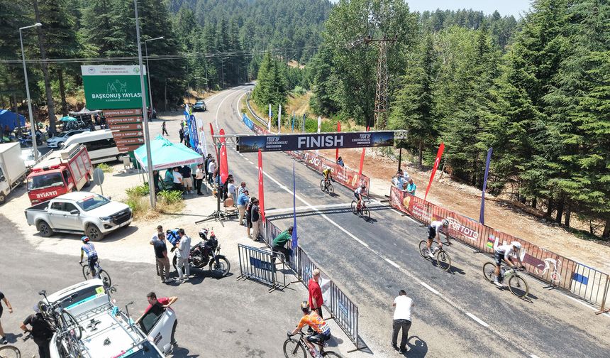 Kahramanmaraş'ta 145 km'lik zorlu etapta nefes kesen bisiklet yarışı yapıldı