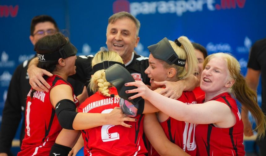 Kahramanmaraş'ta Kadın Goalball Takımı Avrupa ikincisi