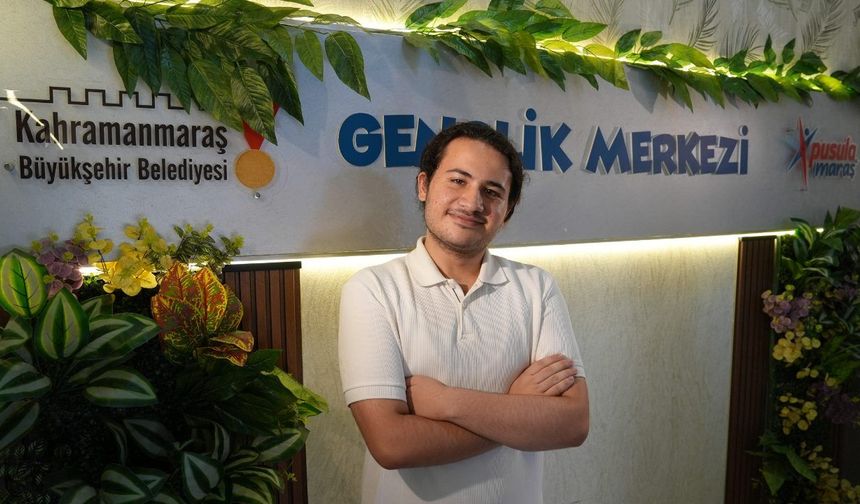 Kahramanmaraş'ta Pusula Maraş ile Türkiye 52'ncisi olan gencin başarı öyküsü