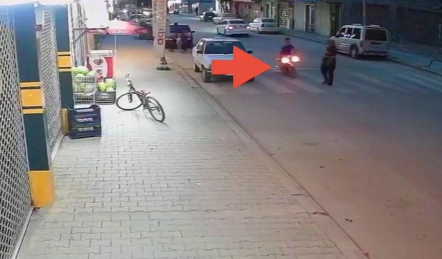 Elbistan’da yaya geçidinde motosiklet çarptı: Yaralıya yardım etmeden kaçtı