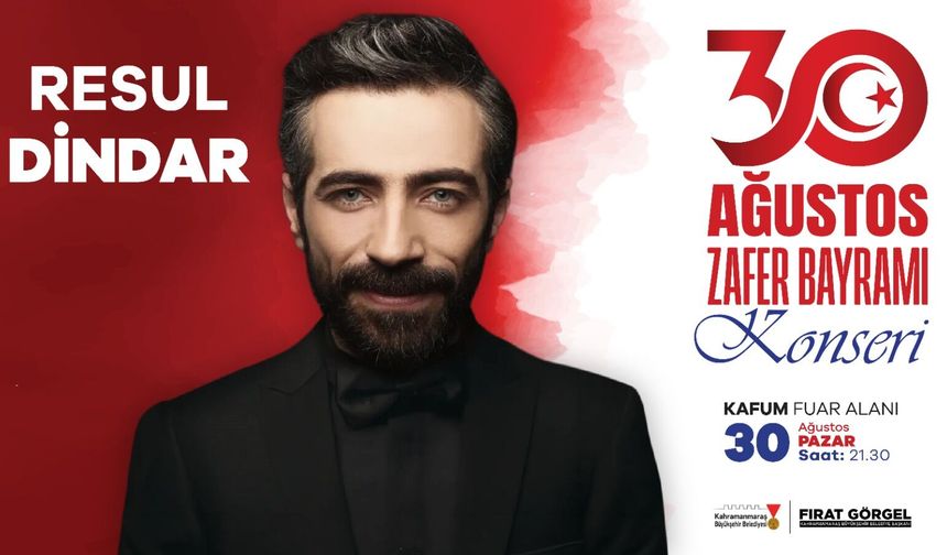 Zafer Bayramı Coşkusu Ağustos Fuarı’nda Resul Dindar Konseriyle Yaşanacak