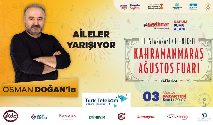 Kahramanmaraş Ağustos Fuarı’nda aileler yarışıyor