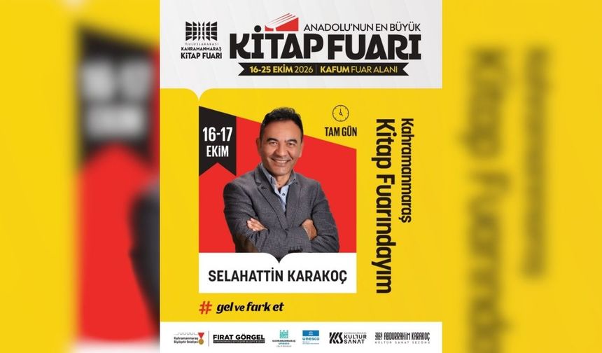 Gazeteci-Yazar Selahattin Karakoç, Kahramanmaraş’ta okurlarıyla buluşacak