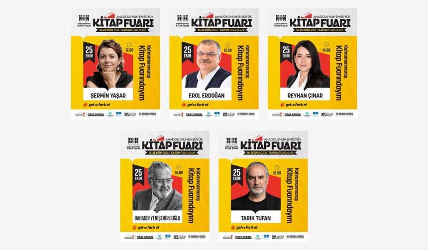 Anadolu’nun En Büyük Kitap Fuarı Son Gününde 5 Değerli İsmi Ağırlayacak